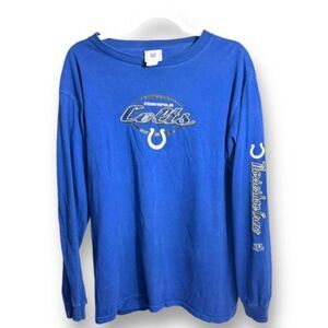 Indianapolis Colts Long Sleeve Shirt - NFL Team Apparel - Men’s M, Blue